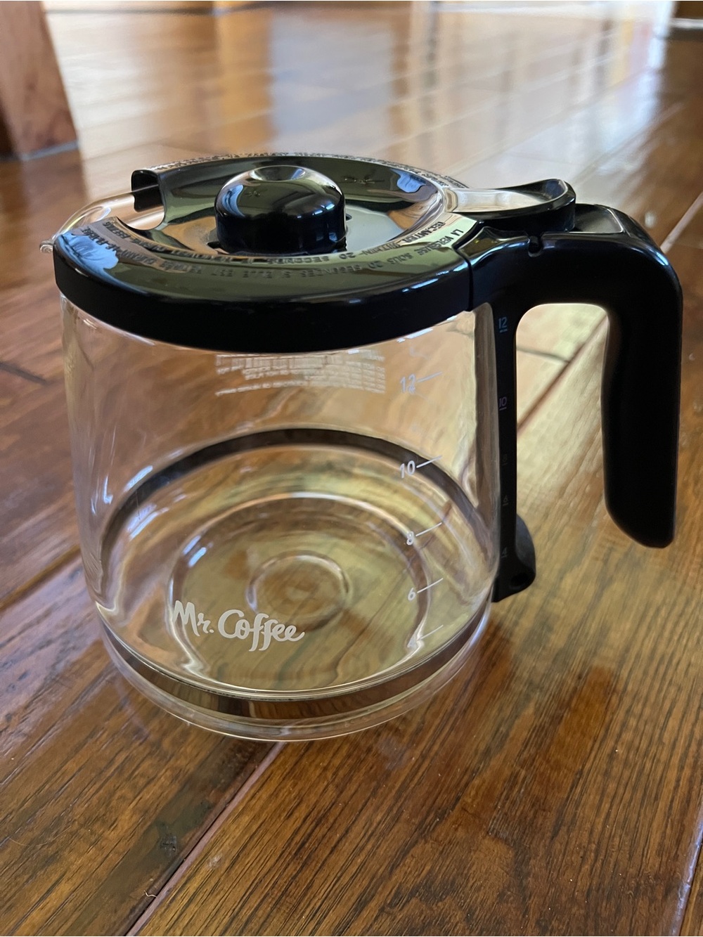 Mr. Coffee Replacement Glass Carafe in Black - 12-Cup